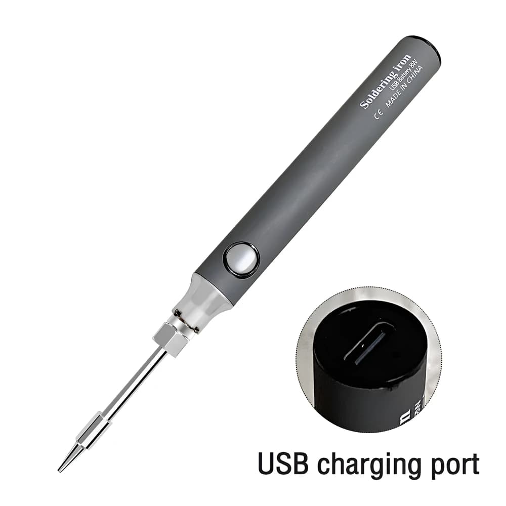 Cordless Soldering Iron | USB-C Rechargeable | 5V 8W Precision Welding Tool for Electronics Repair - Thumbnail 3
