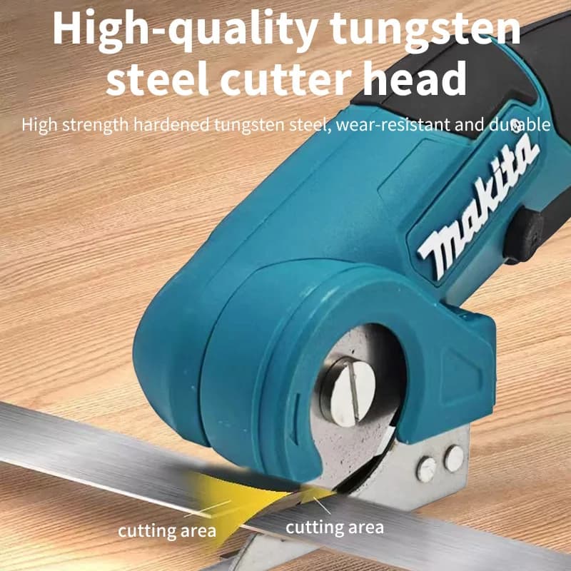 Makita 18V Cordless Fabric & Carpet Cutter | Multi-Tool Attachment for Upholstery & Trimming - Thumbnail 4