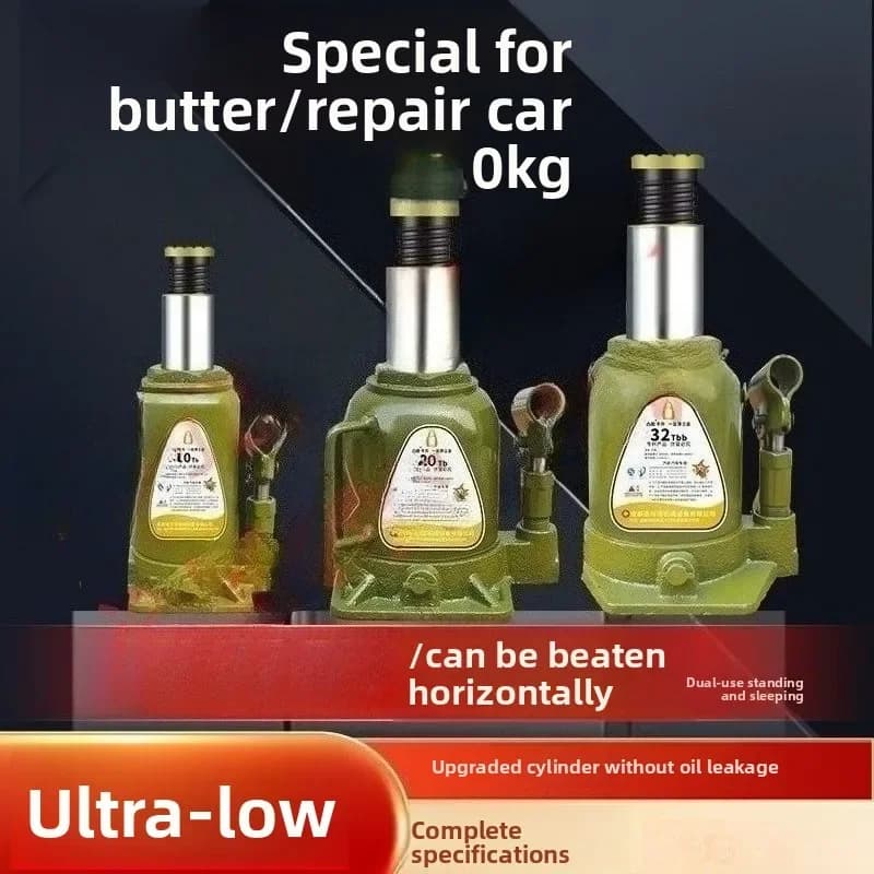 12mm Hydraulic Bottle Jack | Heavy-Duty Low-Profile Repair Tool for Trucks & Buses - Thumbnail 3