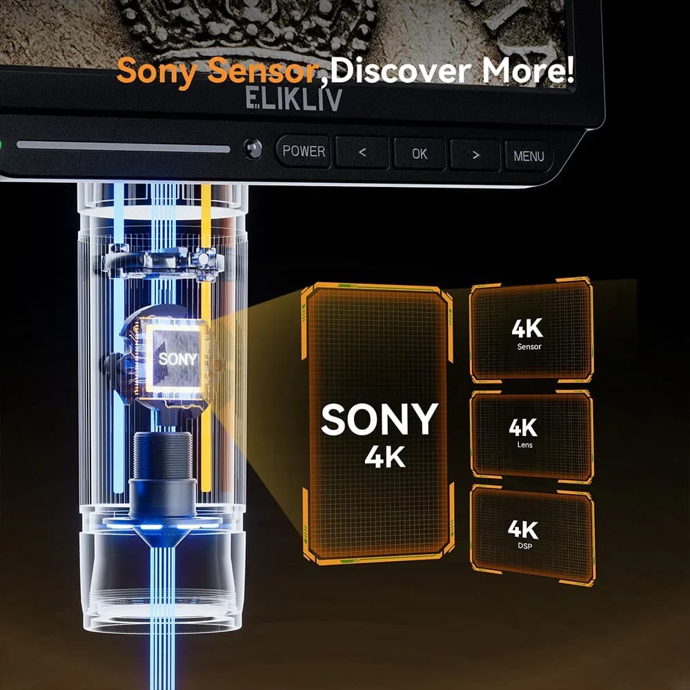 4K Digital Soldering Microscope | 2000X Magnification | 10.1 HD Display - Thumbnail 2