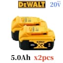 20V 5.0Ah x2pcs