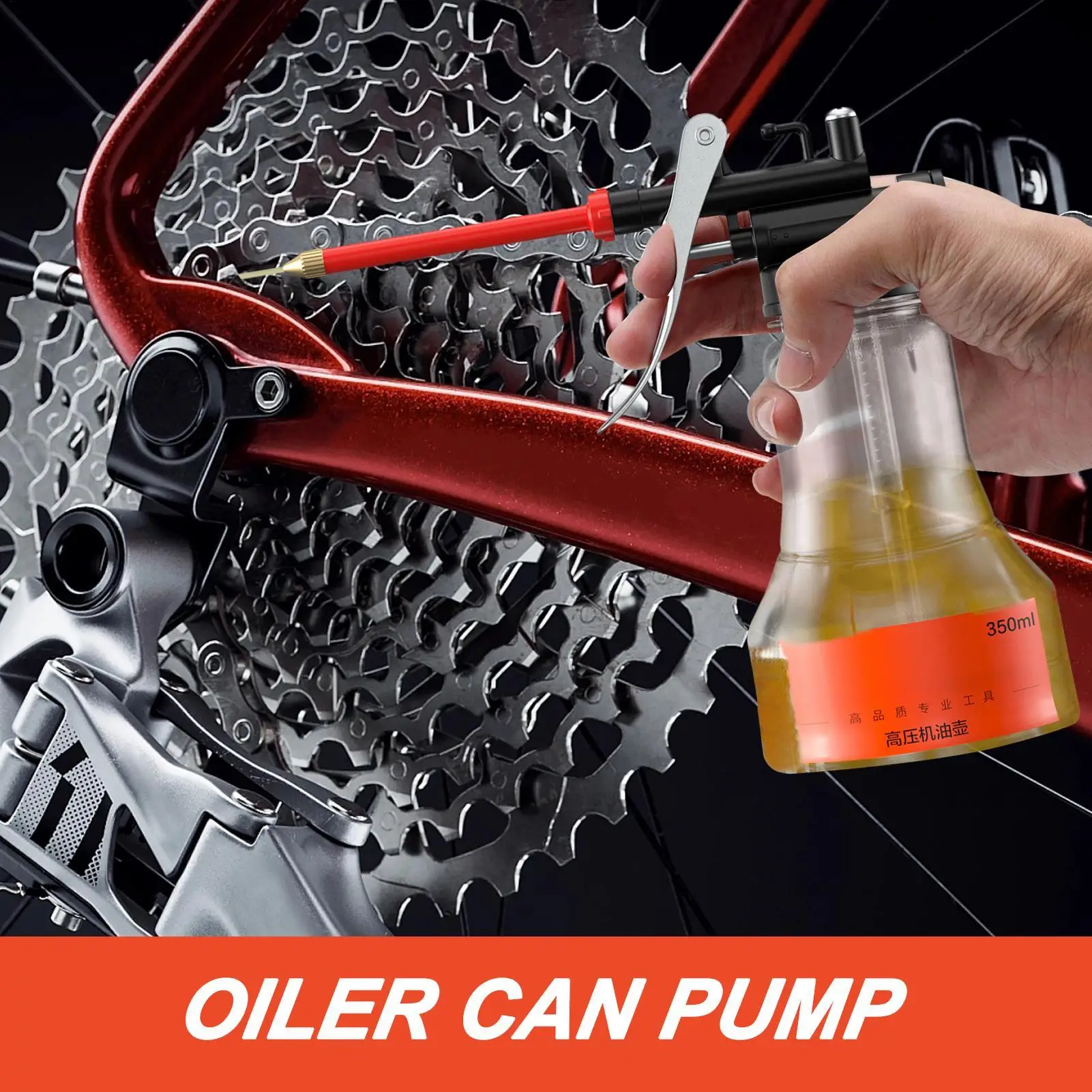 Hand Pump Oiler | 350ml Capacity | Precision Lubrication for Tools & Machinery - Thumbnail 3