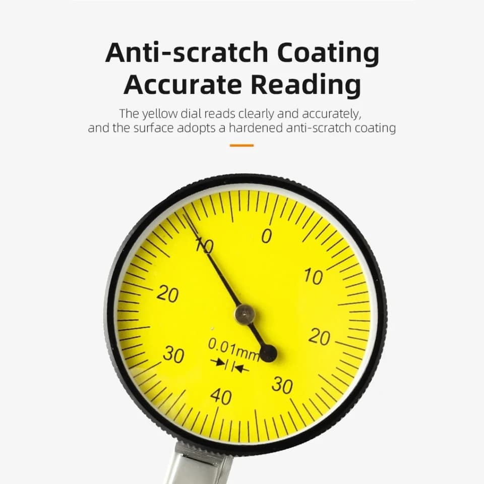 Dial Indicator Set | 0.01mm Resolution | Flexible Magnetic Base - Thumbnail 2