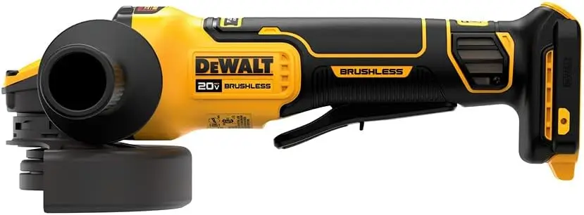 DeWalt DCG416B 20V MAX Cordless Angle Grinder | 4-1/2 to 5 Capacity | Paddle Switch Tool Only - Thumbnail 4