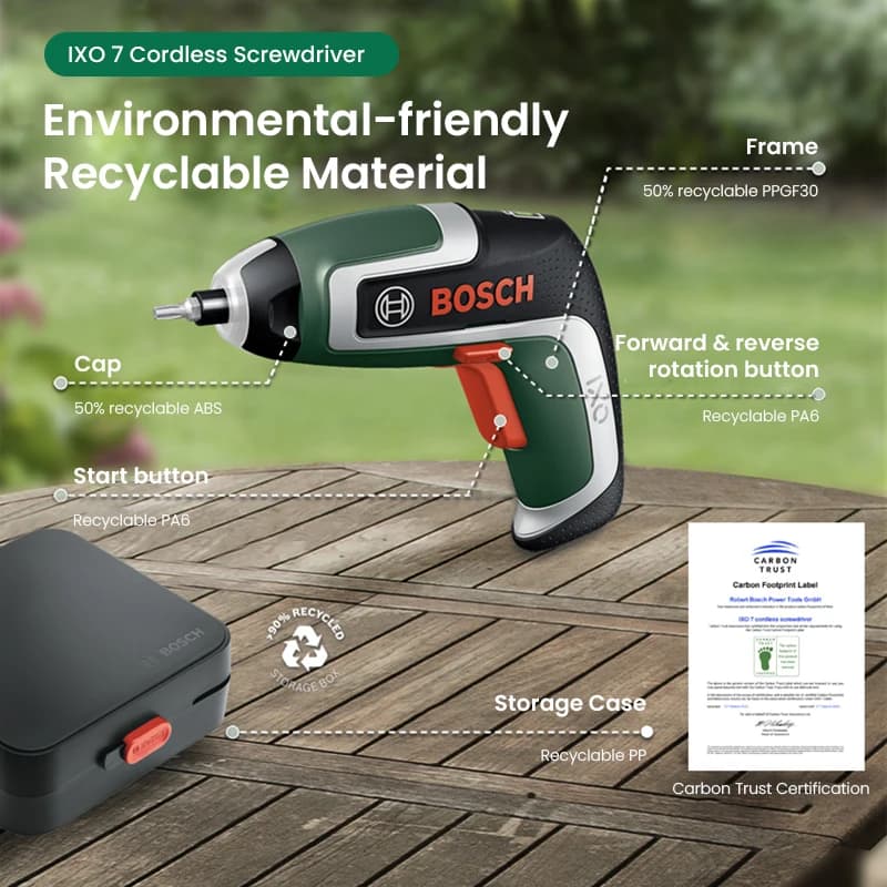 Bosch IXO USB Rechargeable Screwdriver | 3.6V Mini Electric Drill | Portable Multi-Function Tool - Thumbnail 4