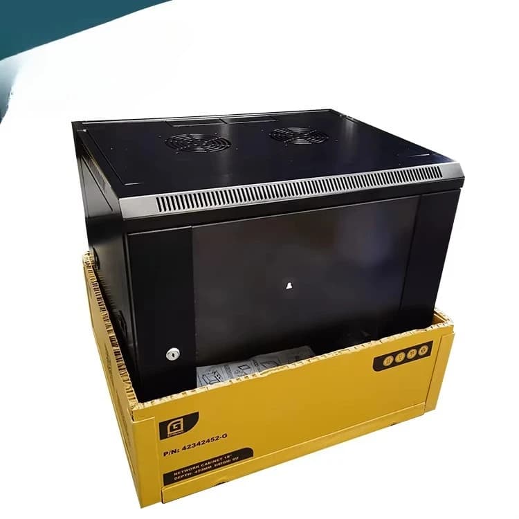 6U Wall-Mount Server Rack | 19-Inch Network Cabinet | 450mm Depth for Small IT Installations - Thumbnail 2