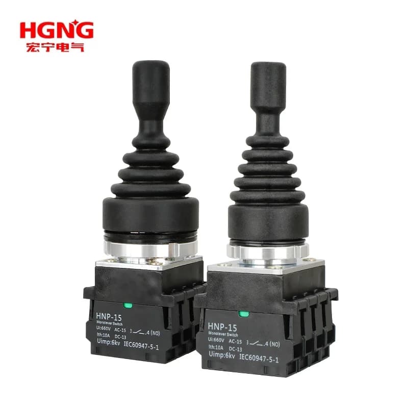 4-Way Toggle Switch | 22mm & 30mm Industrial Rocker | Momentary & Latching HNP-X201 - Thumbnail 2