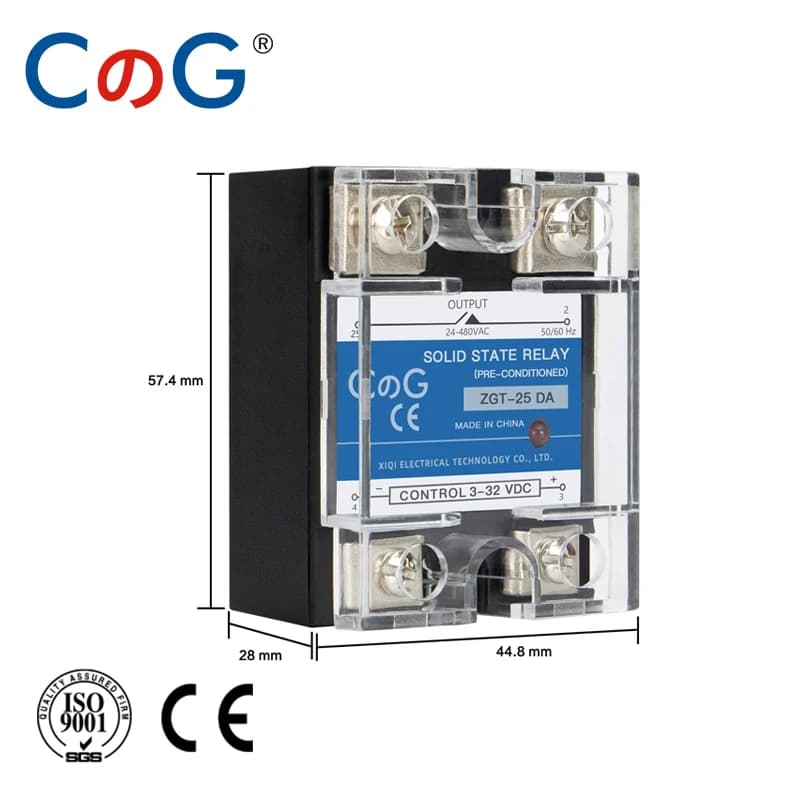 Solid State Relay | SSR-10DA/25DA/40DA | 220V AC to 3-32V DC | 10A-40A Heat Sink Mount - Thumbnail 2