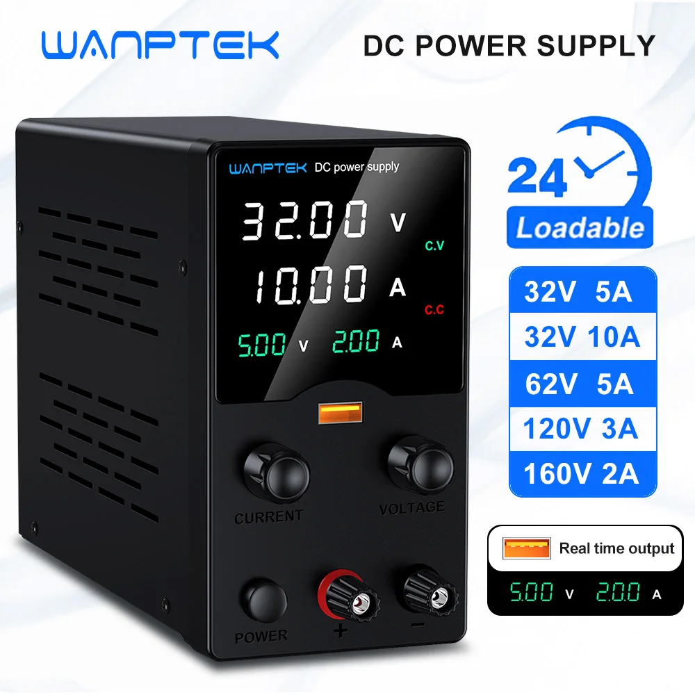 Adjustable DC Power Supply | 32V-160V Lab-Grade Voltage | USB Charging & Digital Display - Thumbnail 2