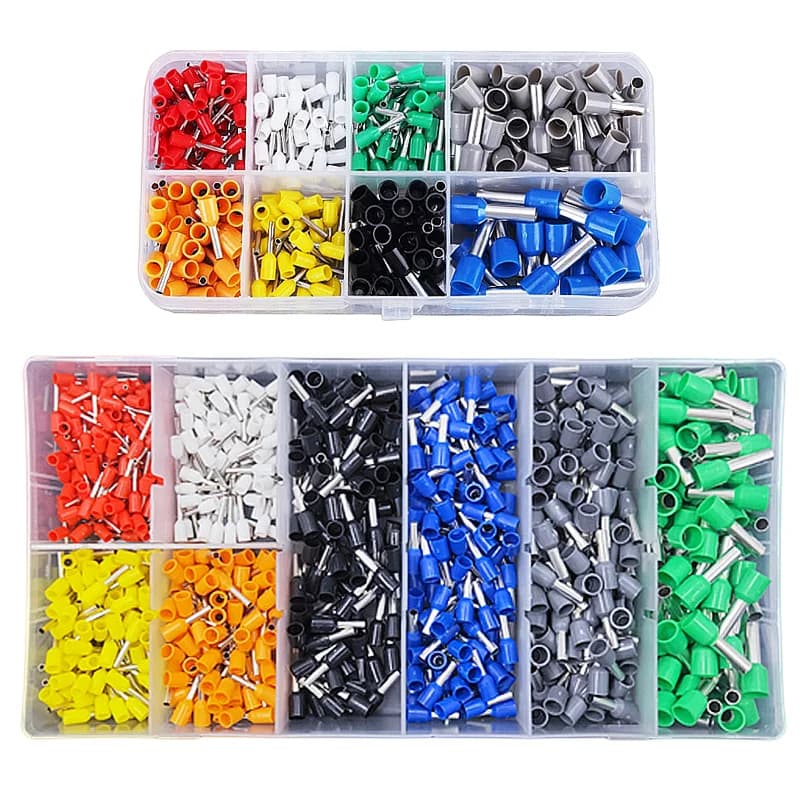 Insulated Wire Crimp Terminal Kit | HSC86-4 Crimping Pliers | Tube Connectors for Secure Electrical Connections - Image 1