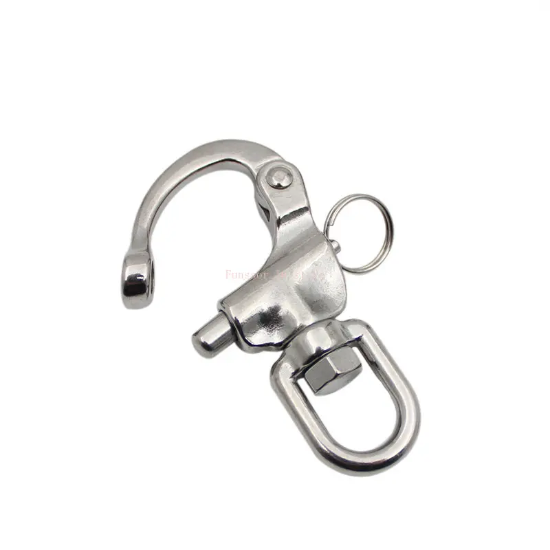 316 Stainless Steel Bow Shackle | Quick Release Swivel | Marine & Industrial - Thumbnail 4