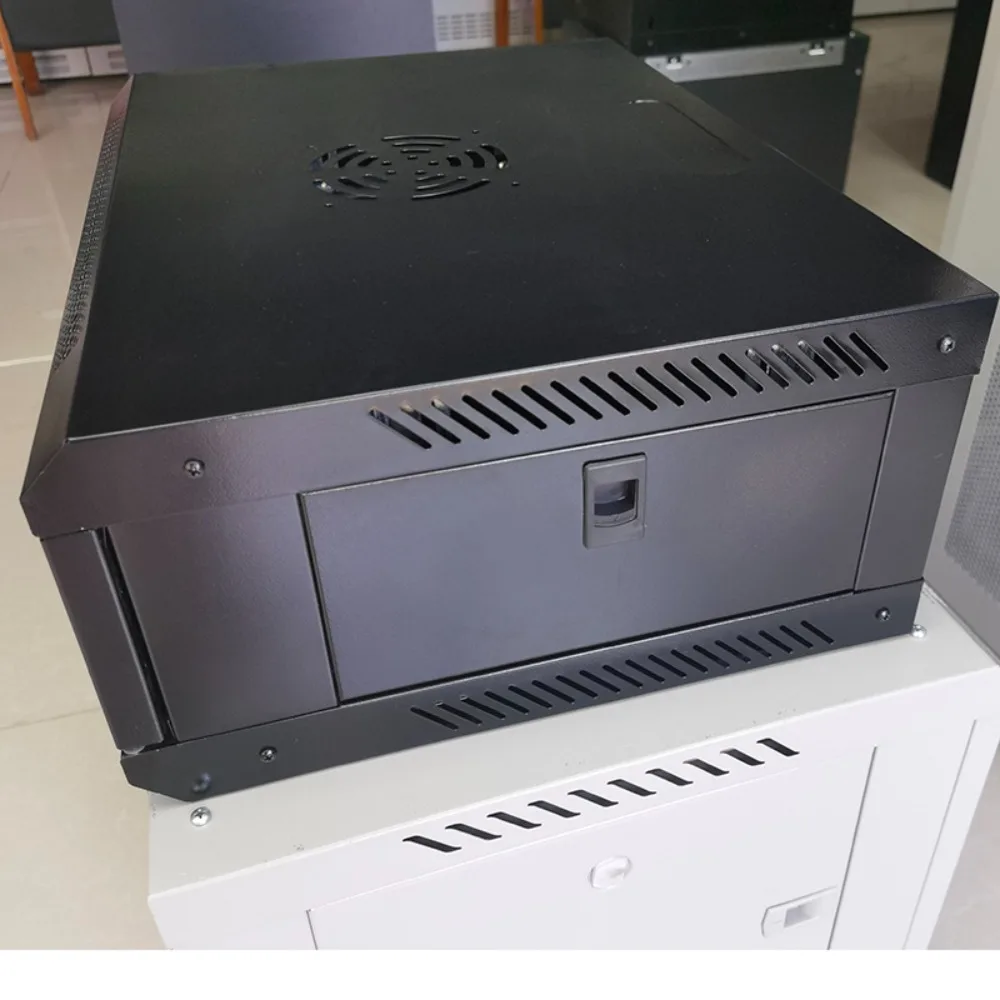 19-Inch Wall-Mount Server Rack | 4U Glass-Door Network Cabinet for Outdoor Data Centers - Thumbnail 5