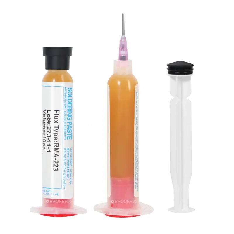 RMA-223 No-Clean Solder Paste | 10cc Syringe | Precision SMD & BGA Repair Flux - Thumbnail 3