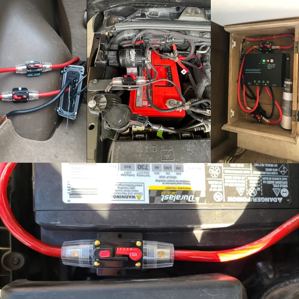 Heavy-Duty DC Circuit Breaker | 12V-48V Resettable Fuse | 30A-100A Overload Protection - Thumbnail 4