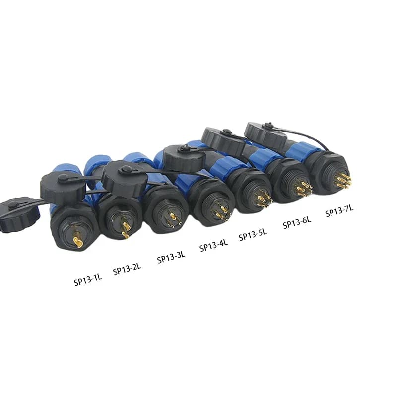 Industrial-Grade IP68 Waterproof Connector | 1-9 Pin Panel Mount Aviation Plug & Socket Set - Thumbnail 3