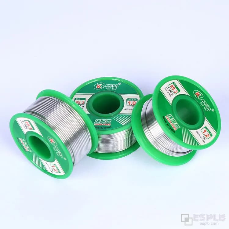 ESPLB 1pc Sn99.3 Cu0.7 50G Lead Free Solder Wire Tin 0.5/0.6/0.8/1.0/1.2/1.5/2.0mm Rosin Core Solder Welding Soldering Iron - Thumbnail 2