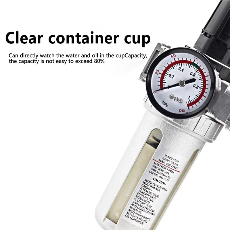 SFC-400 SFC-300 SFC-200 Air Compressor Air Filter Regulator Oil Water Separator Trap Filter Regulator Valve Automatic Drain - Thumbnail 4