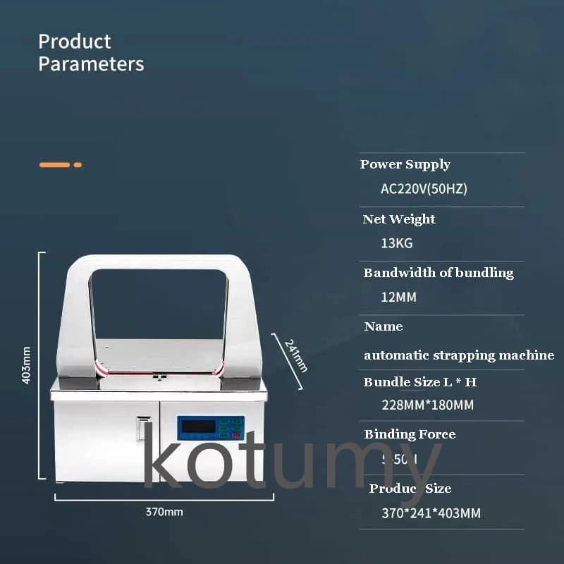 Automatic Strapping Machine | OPP Film & Paper Packaging | 220V/50Hz - Thumbnail 3