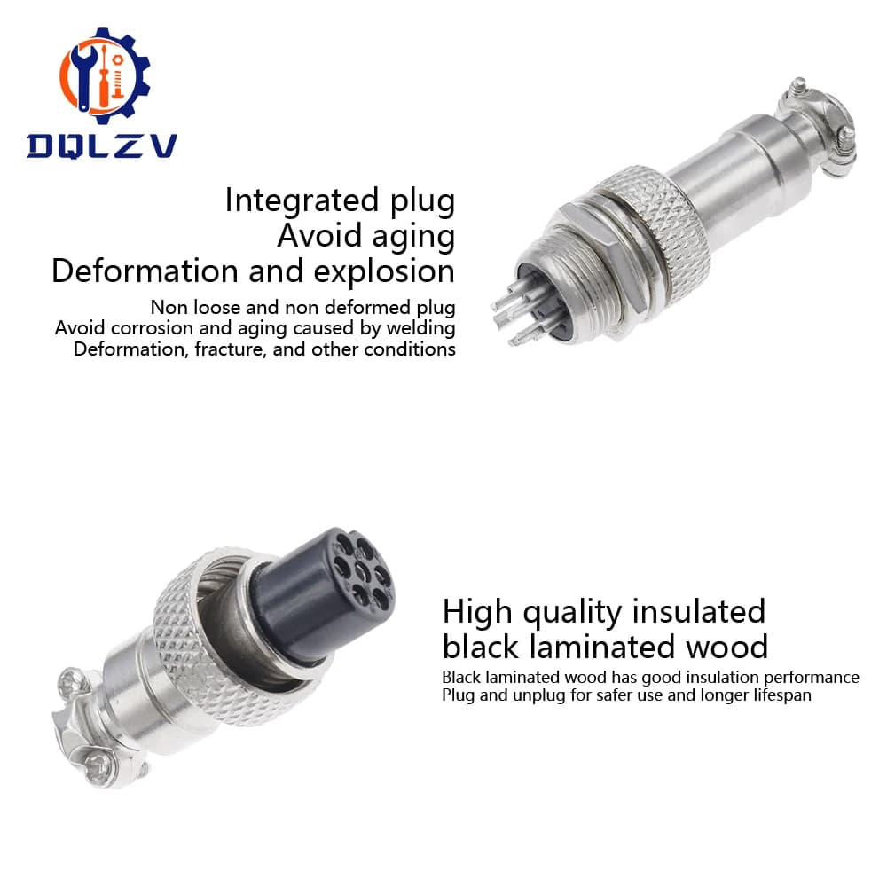 Aviation Circular Connector | GX12 GX16 GX20 Series | Waterproof Multi-Pin Docking Plug - Thumbnail 2
