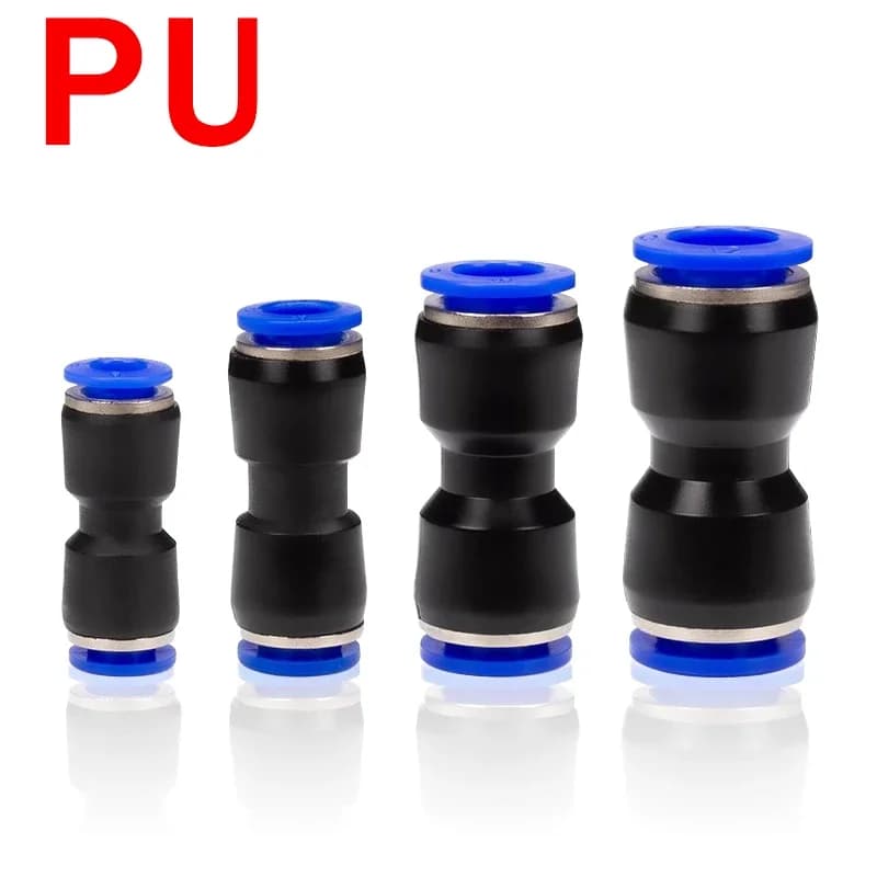 Pneumatic Quick-Connect Fittings Kit | 4-12mm Air Hose Connectors | Durable PU/PE Tubing - Thumbnail 5