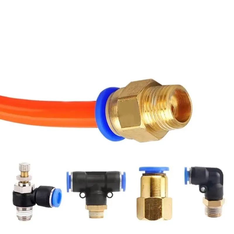 Quick-Connect Air Fittings | 1/8 to 1/2 NPT Threads | 4-12mm Hose Sizes - Thumbnail 5
