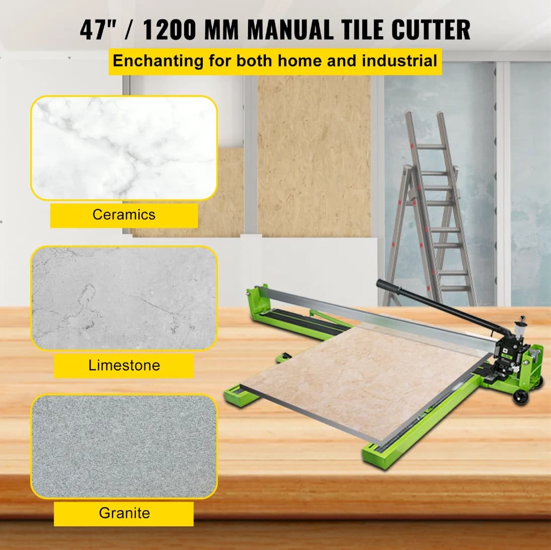 Manual Tile Cutter with Laser Guide | Precision Floor & Porcelain Cutting Tool - Thumbnail 2