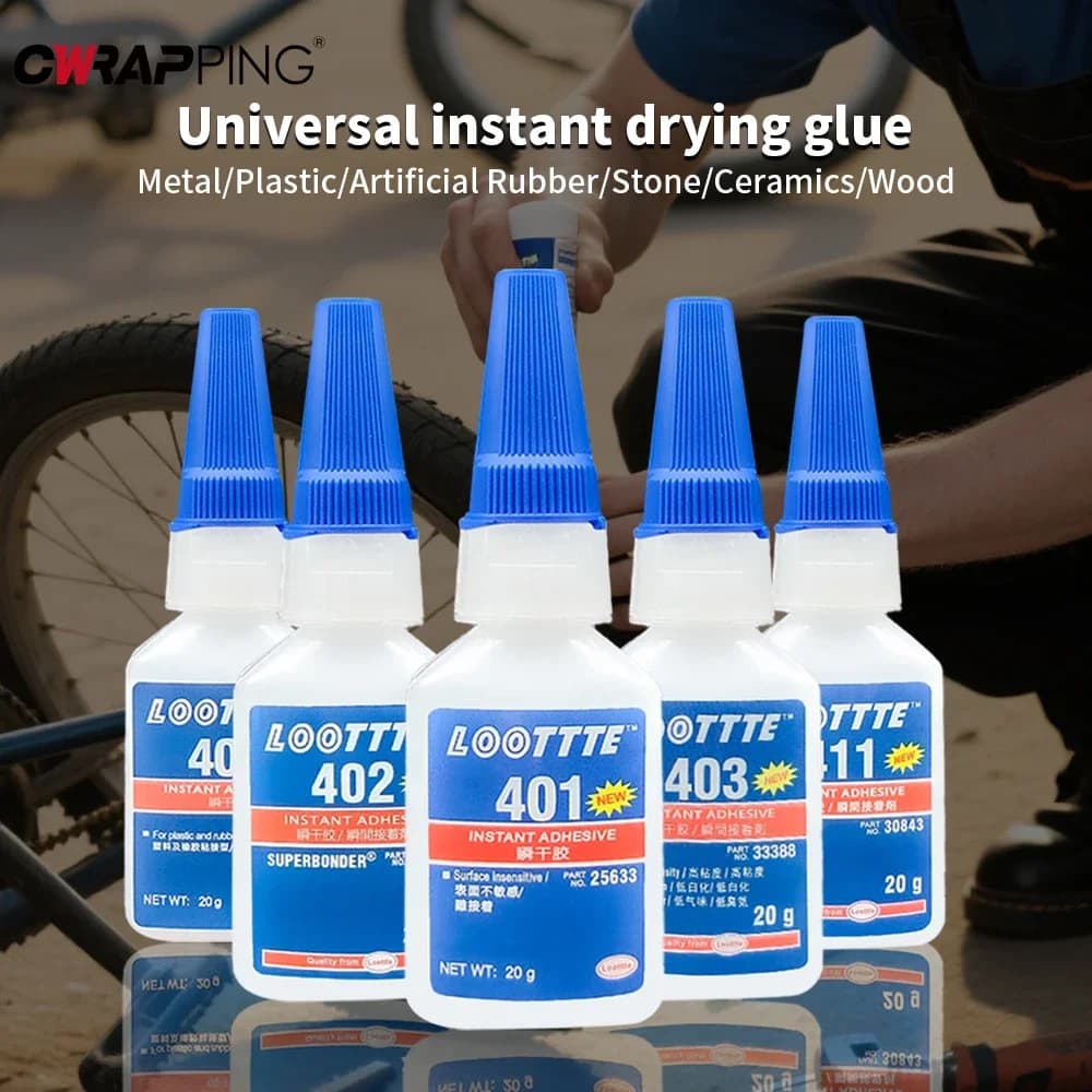 Professional-Grade Instant Adhesive | 20g Multi-Surface Bonding Glue for Metal, Wood, Plastic & Glass - Thumbnail 3