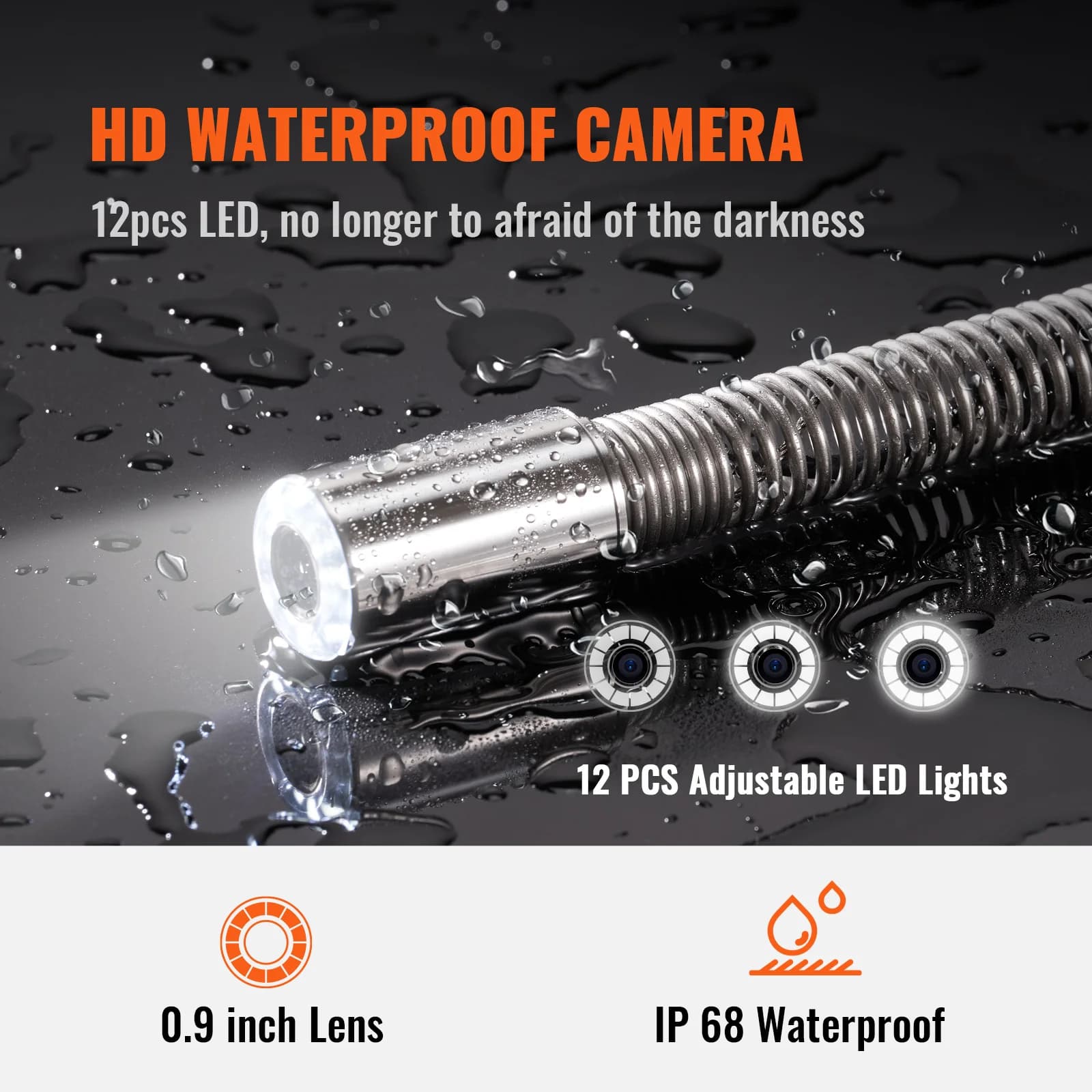 Sewer Camera System | 512Hz Sonde Locator | 9" Pipeline Inspection Camera - Thumbnail 4