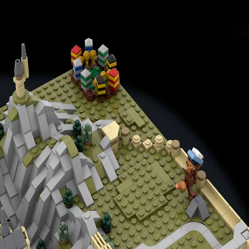 MOC-158172 Wizard Castle & Train Station Building Set | Premium DIY Model Kit - Thumbnail 5