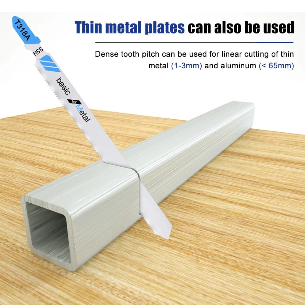 Professional T-Shank Jigsaw Blade Set | Multi-Material Cutting for Wood, Plastic & Metal | Bosch/DeWalt/Makita Compatible - Thumbnail 5
