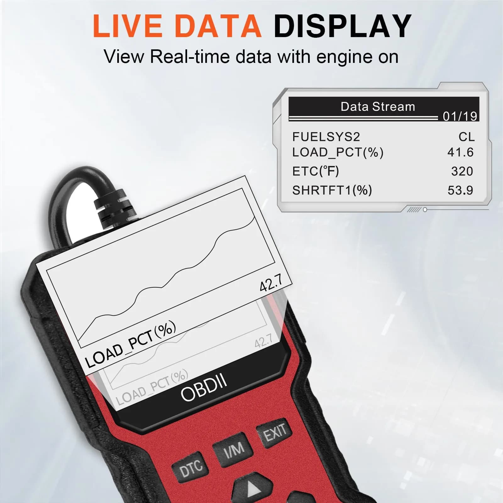 OBD2 Scanner | Read & Clear Engine Fault Codes | Universal Diagnostic Tool for 1996+ Vehicles - Thumbnail 5
