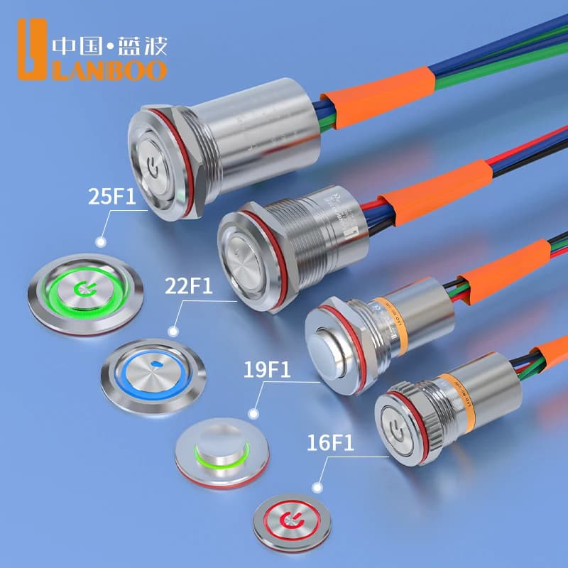 Industrial-Grade Waterproof Push Button Switch | IP68 Rated for Marine & Medical Equipment - Thumbnail 3