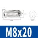 M8x20mm-5pcs
