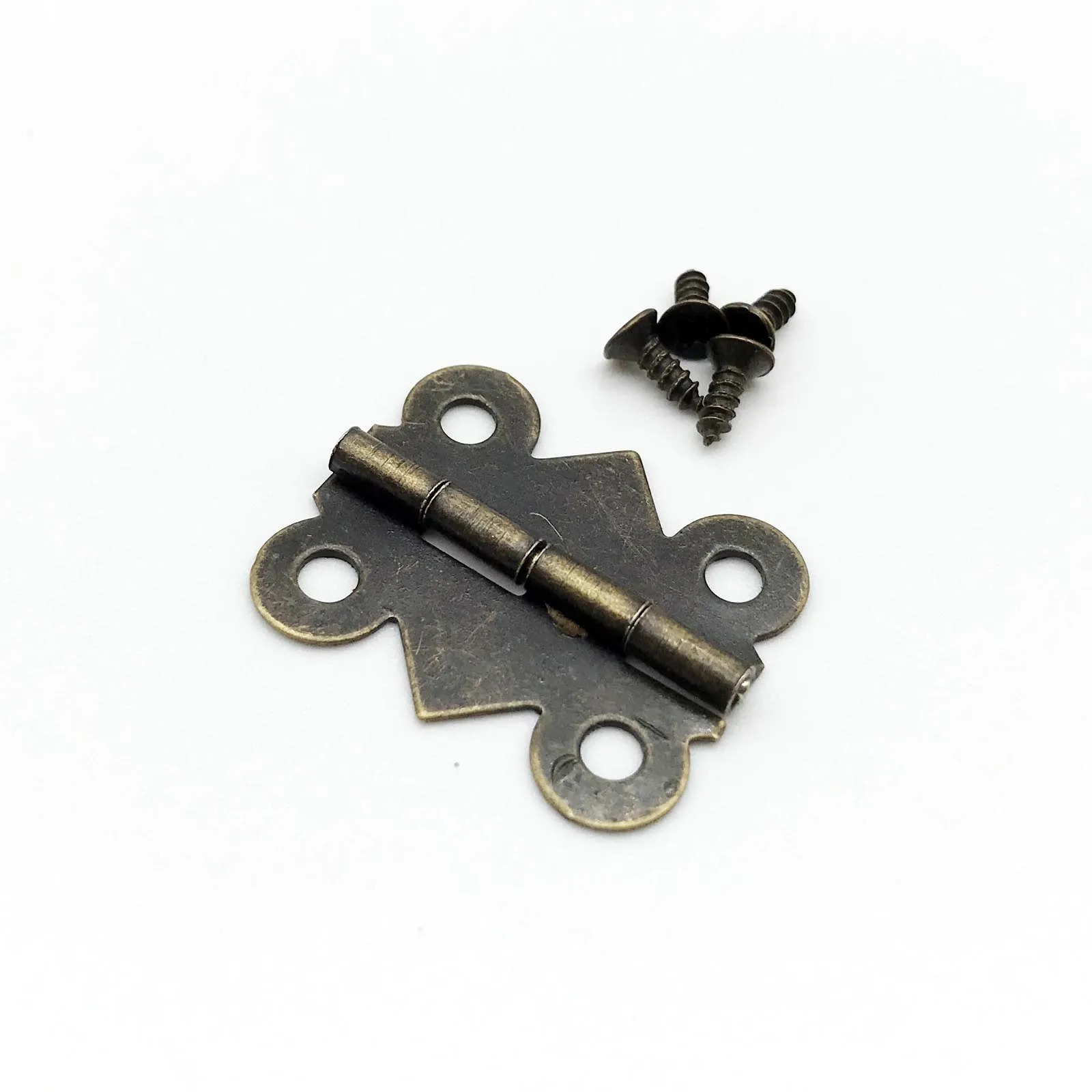 Brass Butterfly Hinges | 12pcs Decorative Jewelry Box Hardware | with Screws - Thumbnail 5