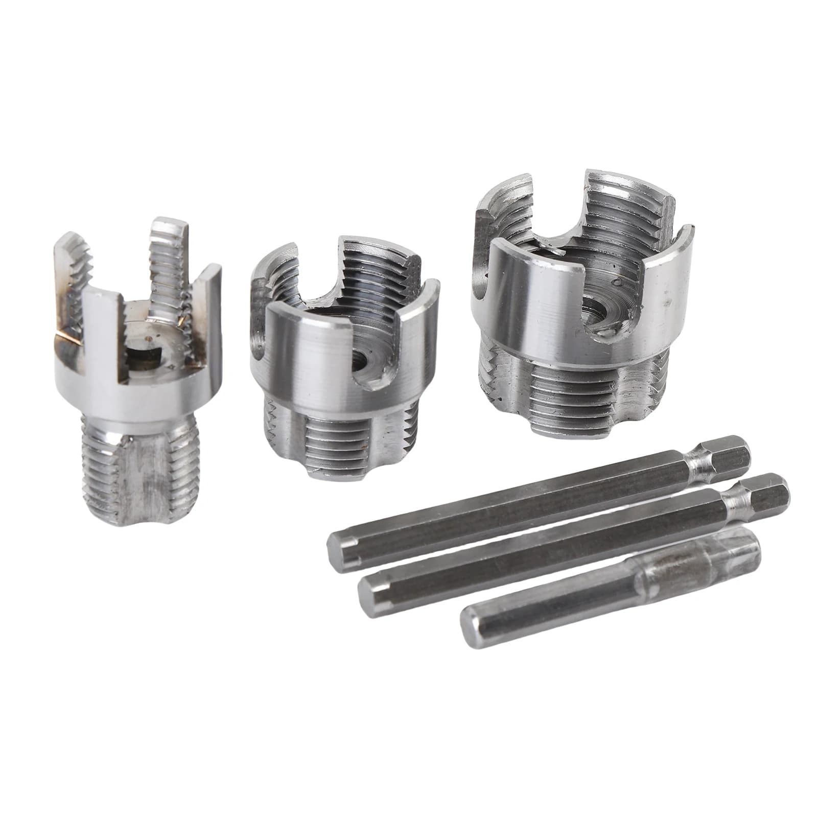 Pipe Threading Kit | 1/4 Hex Shank | G1/2, G3/4, G1 Internal & External Thread Maker - Thumbnail 2