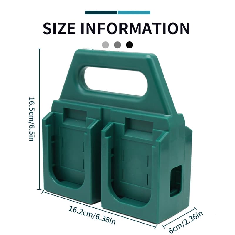 Tool Holder Dock Mount Storage Rack For Makita/Bosch 18V Fixing Devices Tool Holder Machine Drill Storage Bracket Stand Slots - Thumbnail 4