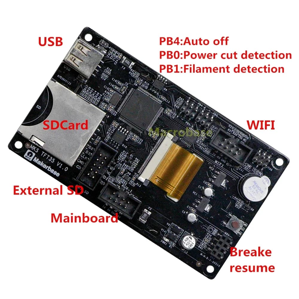 CNC Touch Screen Controller | TFT35 Display | GRBL Offline Control for Router & Engraver - Thumbnail 2