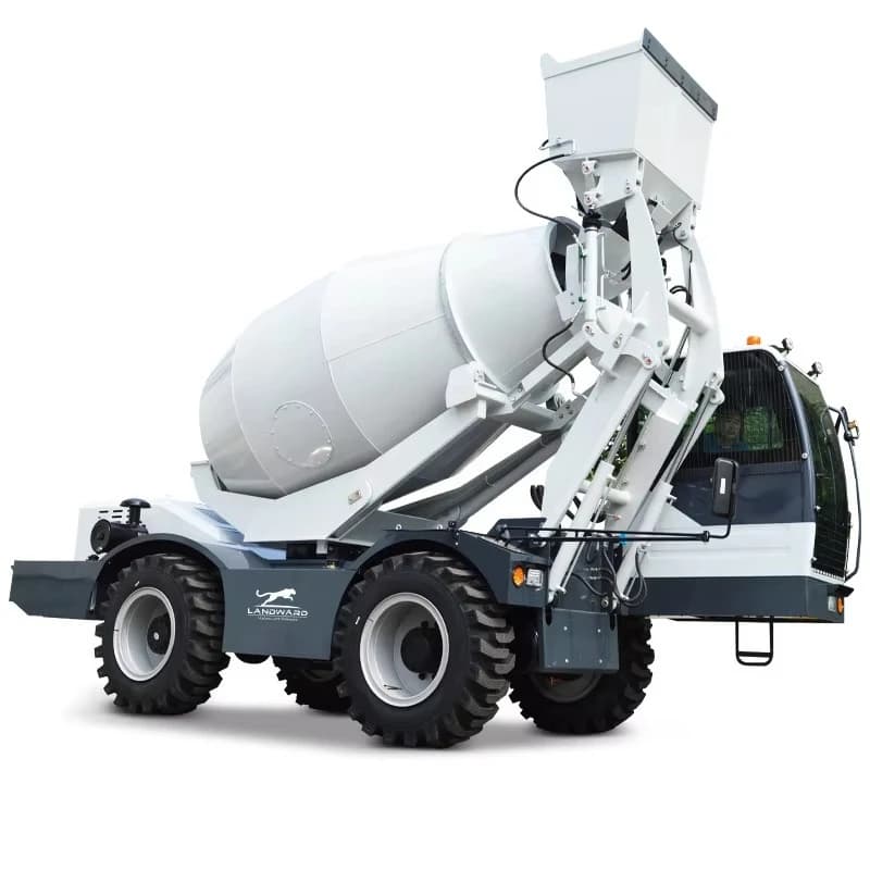 Self-Loading Concrete Mixer Truck | Mobile Diesel-Powered Mixer | On-Site Construction Solution - Thumbnail 2