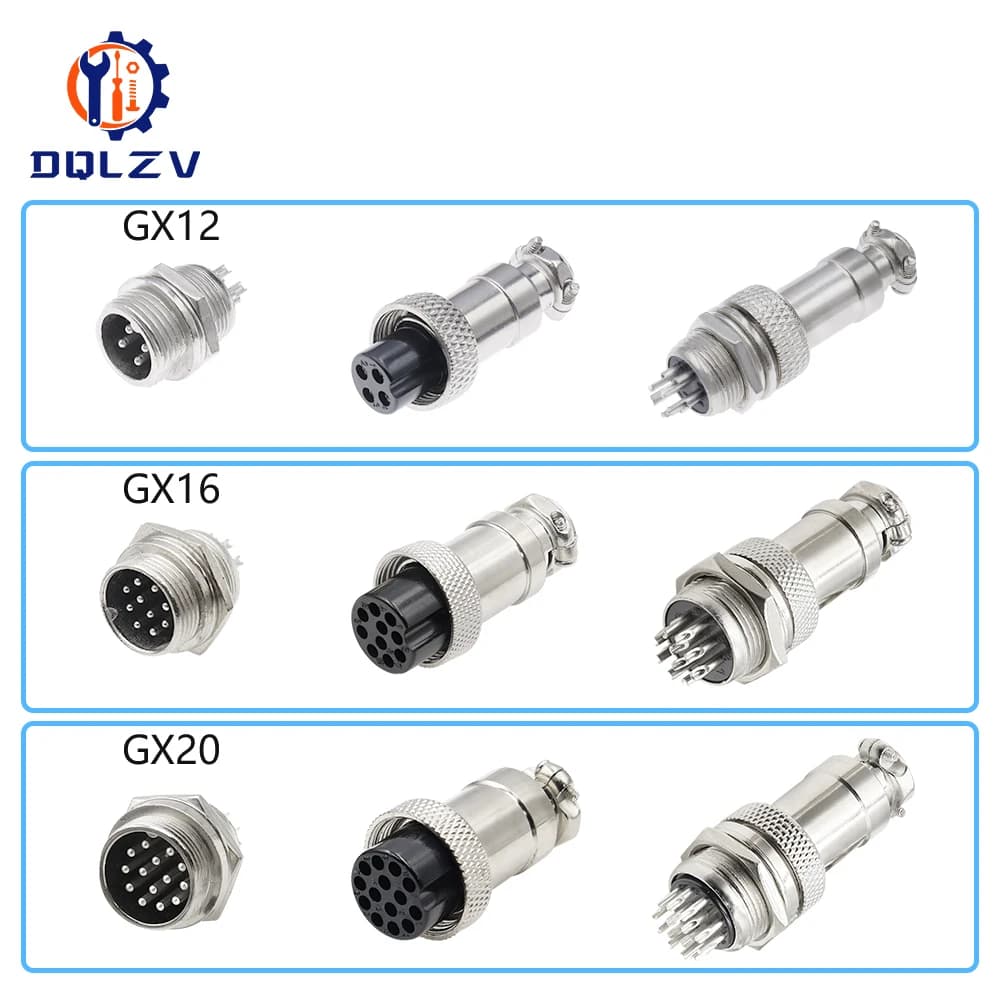 Aviation Circular Connector | GX12 GX16 GX20 Series | Waterproof Multi-Pin Docking Plug - Thumbnail 3