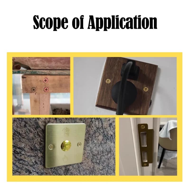Brass Wood Screws | M2 M3 M4 M5 Self-Tapping | Cross Recessed Countersunk Flat Head - Thumbnail 6