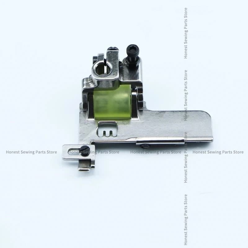 Sewing Machine Presser Foot | Edge Wrapping Roller & Rubber Wheel | 3-Needle 5-Thread Tension - Thumbnail 3