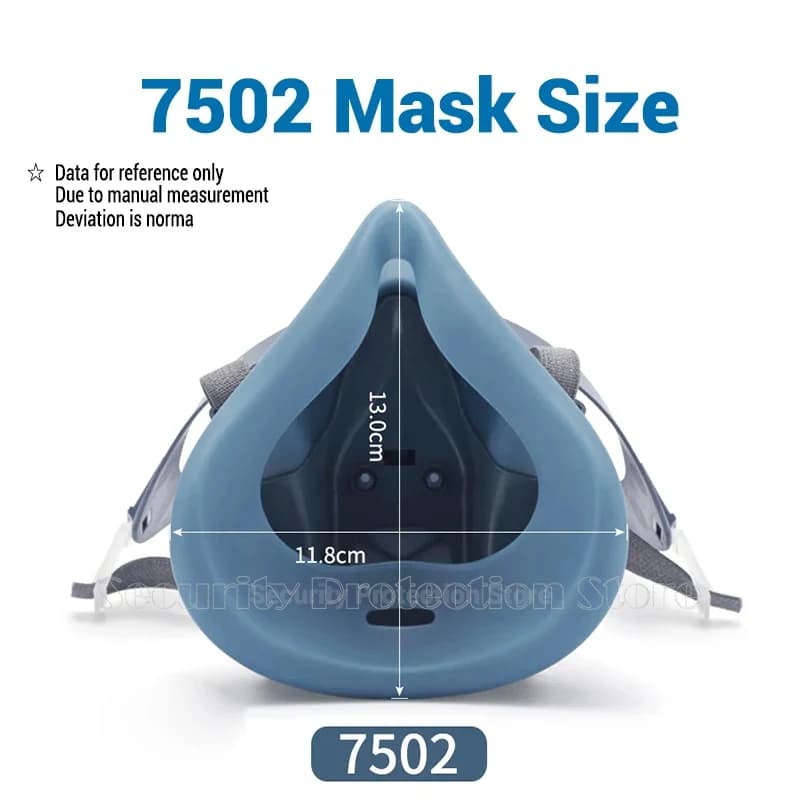 Half Face Respirator Mask | 17-in-1 Multi-Gas & Vapor Filter | For Painting, Spraying & Chemical Work - Thumbnail 3