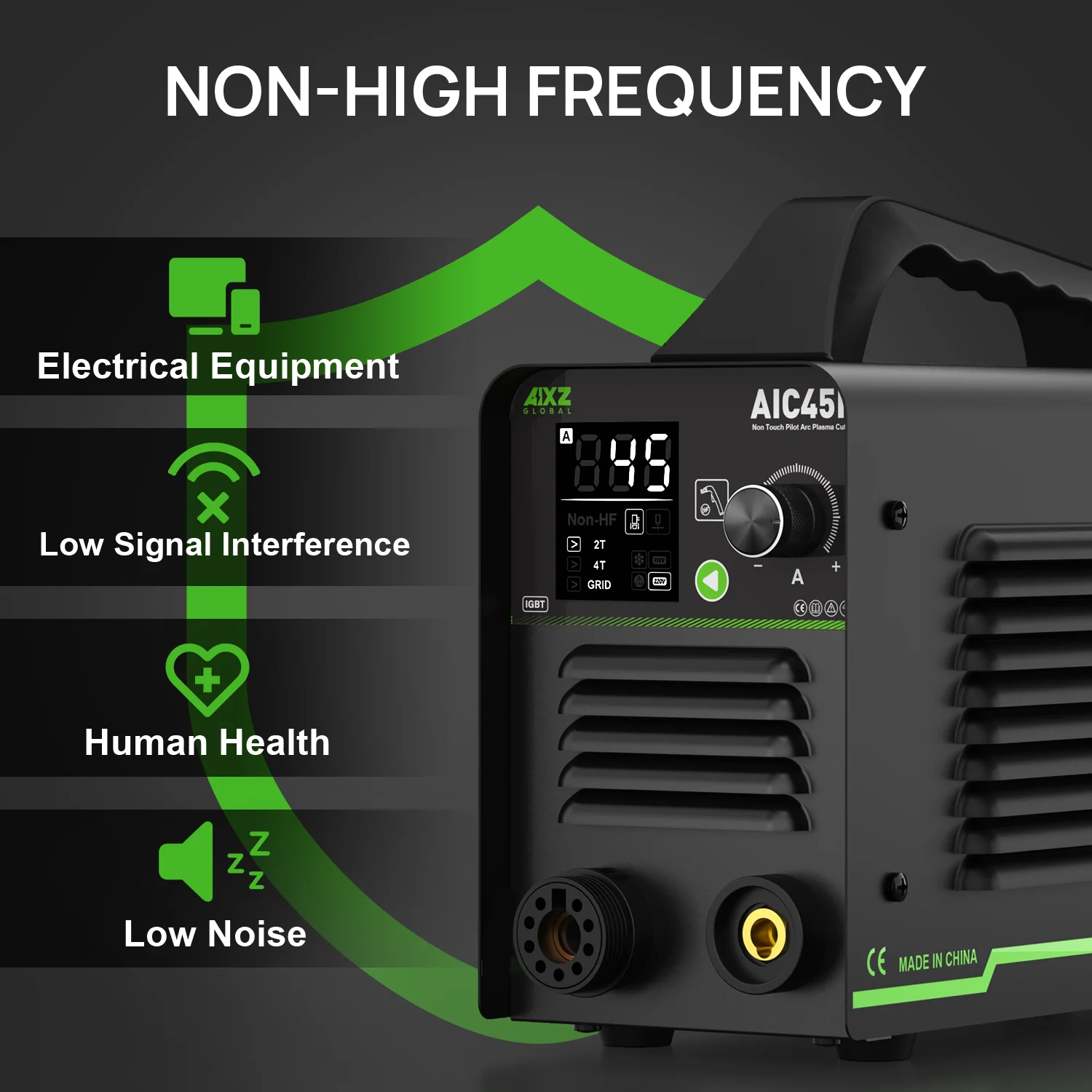 Plasma Cutter | 8-16mm Cutting Capacity | 110V/220V Dual Voltage | Pilot Arc & Air Filter System - Thumbnail 2