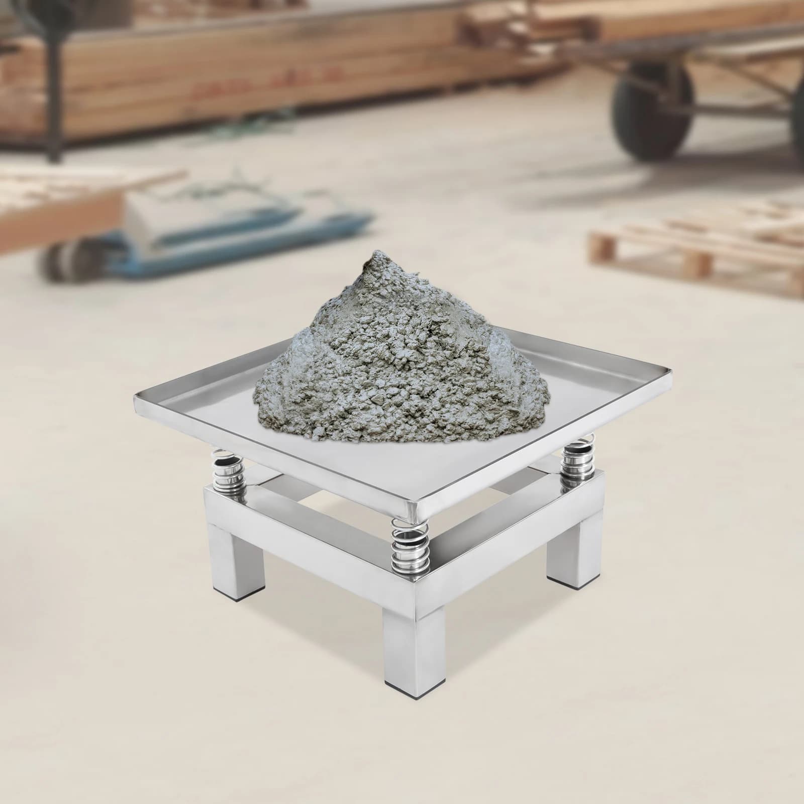 Lab Vibration Table | 35x35cm Platform | 10kg Capacity for Precise Test Block Preparation - Thumbnail 3