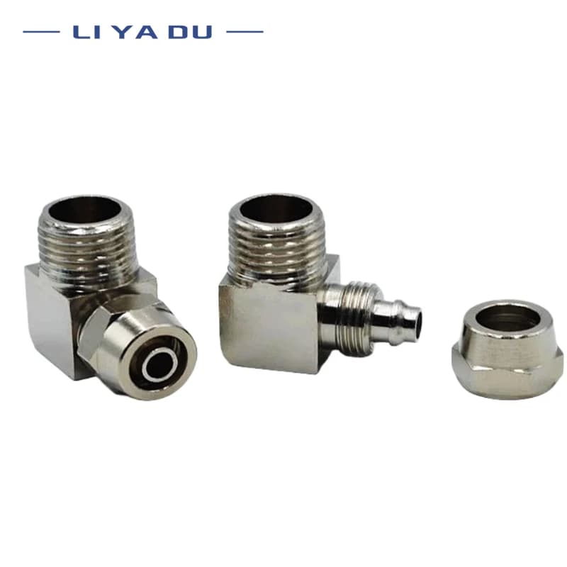Brass Pneumatic Fittings | Quick-Connect Threaded Adapters | 1/8 to 1/2 NPT | 6-12mm OD - Thumbnail 4