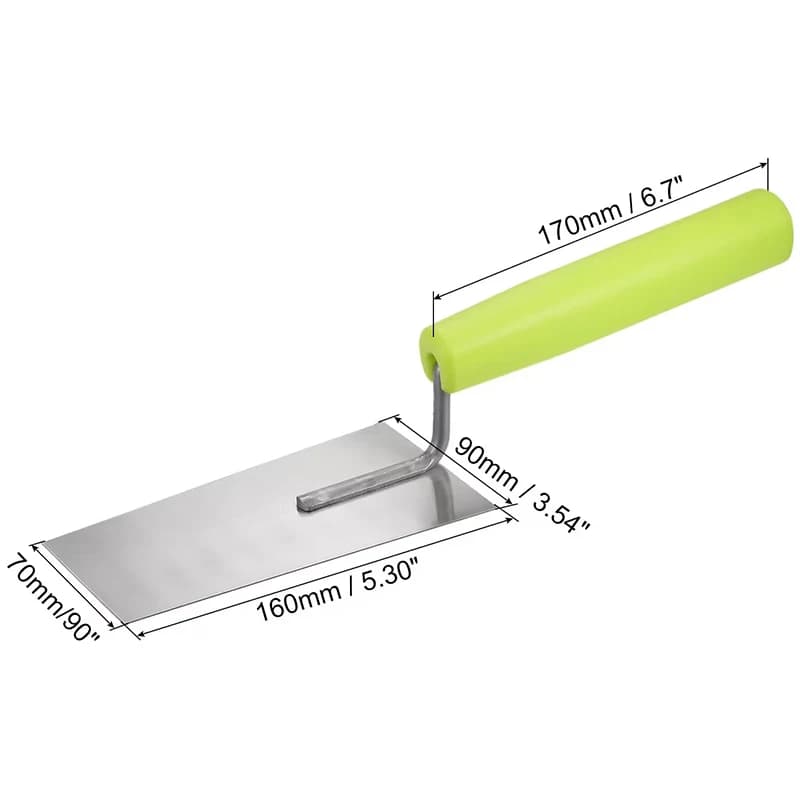 Drywall Trowel | Carbon Steel Blade & Ergonomic Rubber Grip | Wall Repair & Finishing Tool - Thumbnail 3