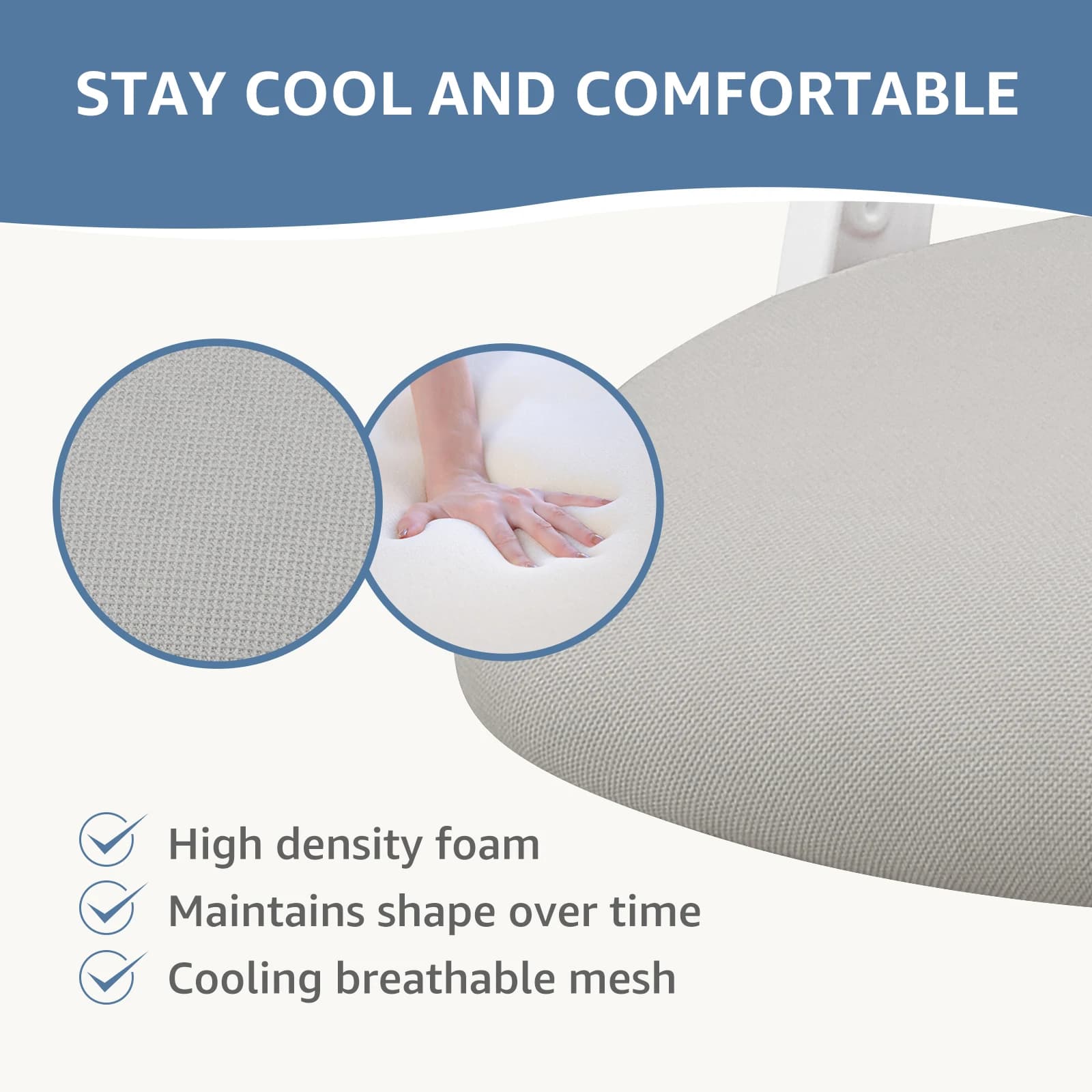 Mesh Office Chair | Flip-up Arms & Adjustable Headrest | Home Computer Desk Chair - Thumbnail 6