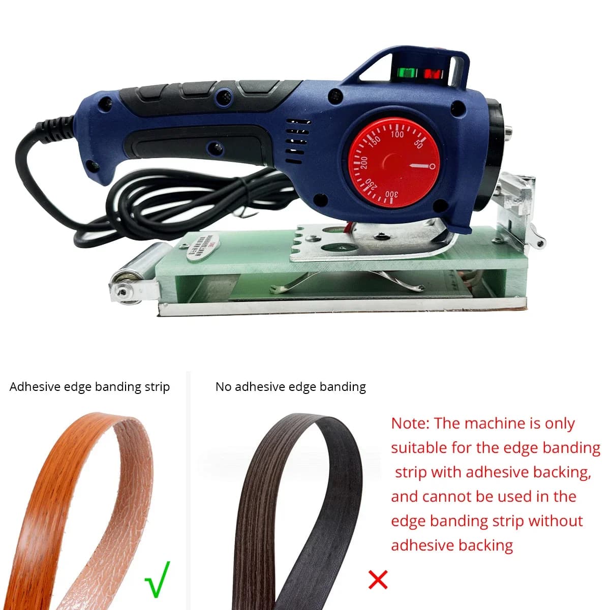 Edge Banding Machine | Adjustable Temperature Control | Manual PVC & Wood Veneer Bander - Thumbnail 3