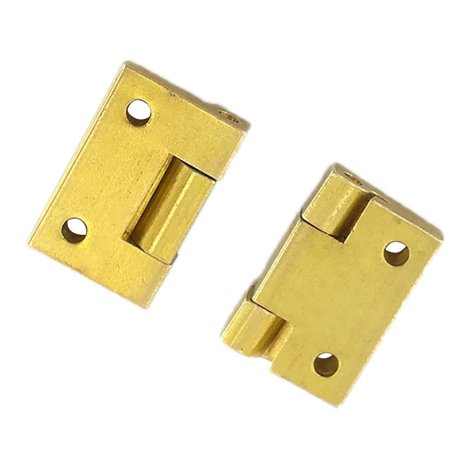 Brass Butt Hinges 19x12.5mm | 2Pcs Cabinet Drawer Connectors | For Jewelry Chest & Wooden Box - Thumbnail 6
