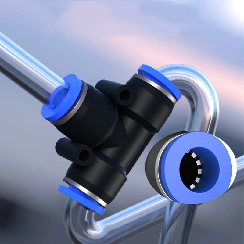 Pneumatic Fitting Push-In Connectors | Air Hose Quick Release | 4-14mm Tube - Thumbnail 4